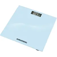 Grundig Pèse-personne numérique - Pèse-personne en verre avec affichage LCD - Balance de graisse corporelle 30x30 cm - Pèse-personne numérique pour le quotidien - Design antidérapant