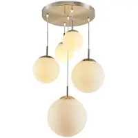 LINDBY Suspension , Heleska, dimmable, Gris, Salon / séjour, Métal, Moderne