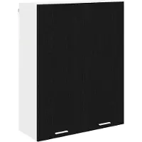vidaXL Armoire suspendue avec porte Riga Chêne noir 80 x 31 x 100 cm