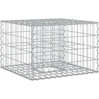 vidaXL Jardinière surélevée en gabions , couleur argent