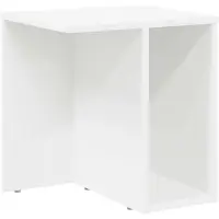vidaXL Table d'appoint Blanc 37 x 32 x 40 cm Bois d'ingénierie