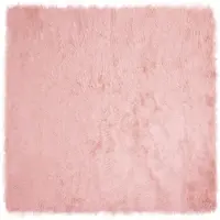 vidaXL Tapis en Peau de Mouton Synthétique Rose 240 x 240 cm Polyester