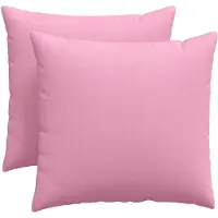 vidaXL Coussins de canapé 2 pcs Rose 50 x 50 cm tissu