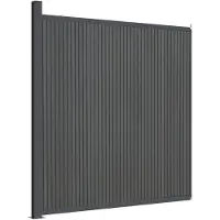vidaXL Élément de clôture Gris 173x186 cm WPC