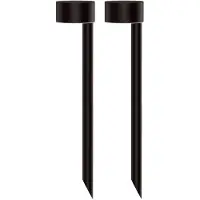 Lumisky Lot de 2 balises solaires à piquer LED blanc chaud 2x FORTY H 30cm