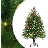vidaXL Arbre de Noël avec 150 LEDs avec support Vert 120 cm PE
