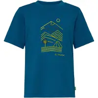 Vaude Rokua Short Sleeve T-shirt Bleu 146-152 cm Garçon