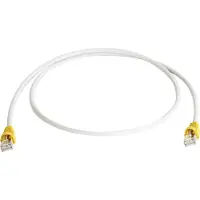 Telegärtner RJ45 (cross-over) Networks Cable CAT 6A S/FTP 0.50 m Grey double shielding, incl. detent
