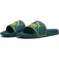Puma - Sandales de piscine pour femmes Leadcat 2.0 H, couleur : vert et jaune, taille UK : 8