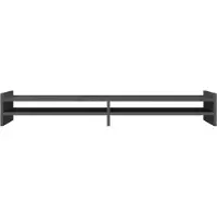 vidaXL Support d'écran Gris 100x27x15 cm Pin massif