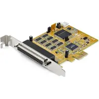 StarTech.com .com Carte PCI Express à 8 Ports Série RS232 - Adaptateur PCIe Série avec UART 16C1050 - Carte Contrôleur Multiport Série DB9 - Protection de Surcharge 15kV - Win & Linux