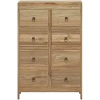 vidaXL Commode 55x30x90 cm en teck massif