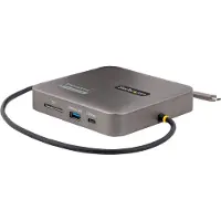 StarTech.com .com Adaptateur Multiport USB-C, Double HDMI Vidéo, 4K 60Hz, Hub USB-A/USB-C 10Gbps à 2 ports, 100W PD, GbE, SD, Câble de 56cm, Dock/Station d'Accueil de voyage