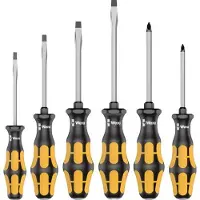 Wera Kraftform Plus 900 Jeu de tournevis à fente et à tête Phillips de 6 pièces