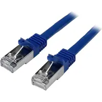 StarTech.com Câble réseau Cat6 blindé SFTP sans crochet - 3 m Bleu - Cordon Ethernet RJ45 anti-accroc - Câble patch - Cordon de raccordement - RJ-45 (M) pour RJ-45 (M) - 3 m - SFTP / 50...