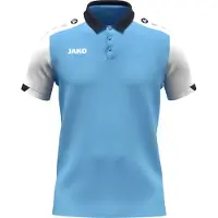 Jako Polo Uni Dynamic - 6370, Couleur:bleu ciel/blanc/marine, Taille:L