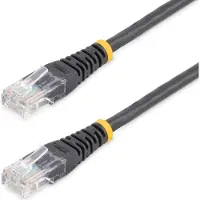 StarTech.com .com Cordon de raccordement UTP Cat5e RJ45 PoE 15m Noir M45PAT15MBK Fast Ethernet