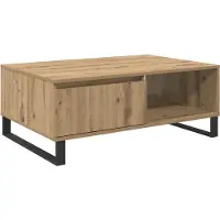 vidaXL Table basse en chêne Artisan 90 x 60 x 35 cm Bois composite