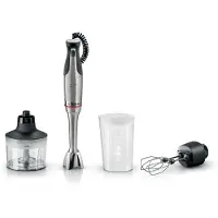 Bosch Hausgeräte ErgoMaster Stabmixer-Set, Mixeur plongeant, Noir, Argent