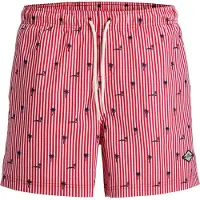 Jack & Jones Shorts de bain 'JPSTMaui Breeze' bleu / rouge / blanc