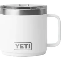 Yeti Rambler Stackable Mug 2.0 14oz Mag Slider Lid, White, tasse thermos empilable avec couvercle, 414 ml