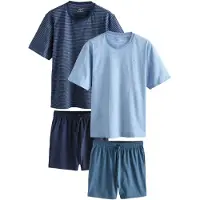 Next Pyjama court opal / bleu clair / bleu foncé