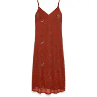 Vero Moda Robe de cocktail 'VMCara' rouille / bronze