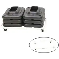 Softee Rack For Ministep Riser Blocks Argenté 56.5 x 39 x 6.5 cm