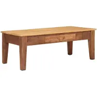 vidaXL Table basse marron 110 x 55 x 40 cm bois massif mangue