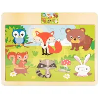Daff Holzpuzzle - Waldtiere (24 pièces)