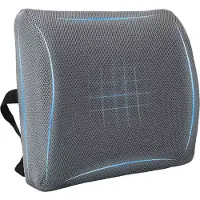 vidaXL Oreiller Avec Oreiller Réglable Gris 34 X 31.5 X 12 Cm Maille
