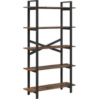 vidaXL Étagère Chêne Fumé 100 X 33,5 X 178 Cm Bois D'ingénierie