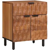 vidaXL Cabinet de chevet Marron 50 x 33 x 60 cm Bois de mangue massif