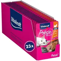 Vitakraft Pochette De Sauce Poesie Delice Nourriture Pour Chat Dinde 85g 23 Unités