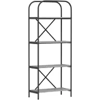 vidaXL Étagère Sonoma gris 60 x 30 x 146 cm Bois d'ingénierie
