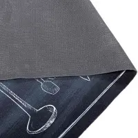 vidaXL Tapis de Cuisine Noir 300 x 60 cm Velours