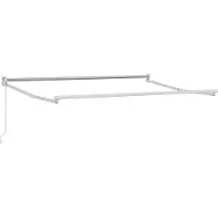 vidaXL Store extensible jaune, orange et blanc 3,5 x 2 m