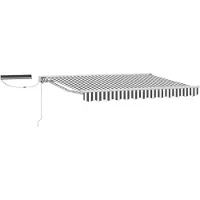 vidaXL Store électrique rétractable, anthracite et blanc, 2,5 x 2 m