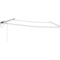 vidaXL Cadre De Store Rétractable Électrique Blanc 5 X 3 M Acier