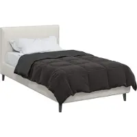 vidaXL Couverture d'été rembourrée, anthracite, 140 x 200 cm, microfibre