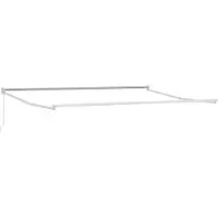vidaXL Store à rallonge crème 4 x 2 m en polyester et aluminium