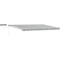 vidaXL Store électrique rétractable, anthracite et blanc, 5 x 3 m
