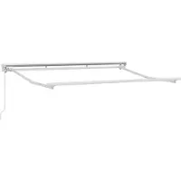 vidaXL Store à enroulement manuel, anthracite et blanc, 3 x 2,5 m