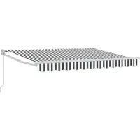 vidaXL Store extensible anthracite et blanc 3,5 x 2 m