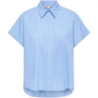 ONLY Chemisier 'ONLKeri' bleu clair / gris / blanc