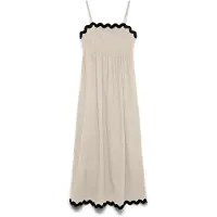 Vero Moda Robe 'VMJenna' beige / noir