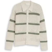 Tom Tailor DENIM Vestes en maille vert / blanc cassé