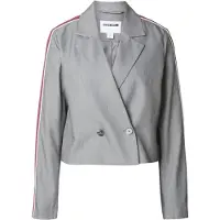 Noisy May Blazer 'NMAnna' gris / rouge carmin / blanc