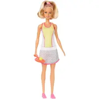 Barbie Poupée joueuse de tennis (blonde), poupée à habiller, sportive, carrière