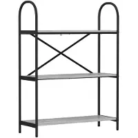 vidaXL Étagère Sonoma gris 80 x 30 x 109 cm Bois d'ingénierie